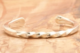 Artie Yellowhorse Sterling Silver Navajo Bracelet